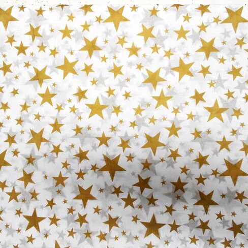 100 Gold Metallic Stars Tissue Paper Sheets (20in. x 30in.) in Saudi Arabia