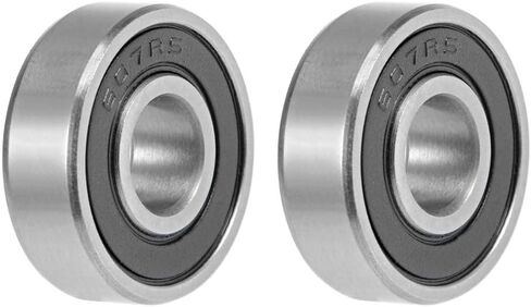 uxcell 607-2RS Deep Groove Ball Bearings 7mm x 19mm x 6mm Double Sealed Chrome Steel Z2 2pcs in Saudi Arabia