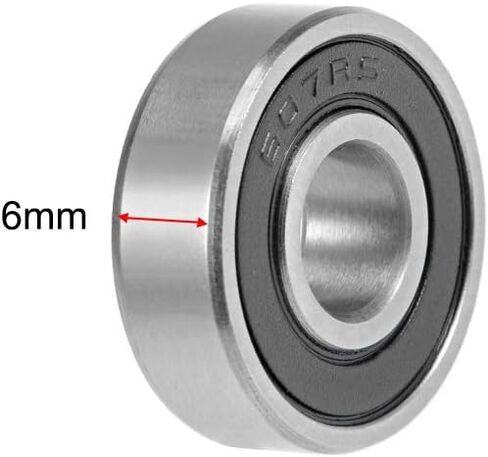 uxcell 607-2RS Deep Groove Ball Bearings 7mm x 19mm x 6mm Double Sealed Chrome Steel Z2 2pcs in Saudi Arabia