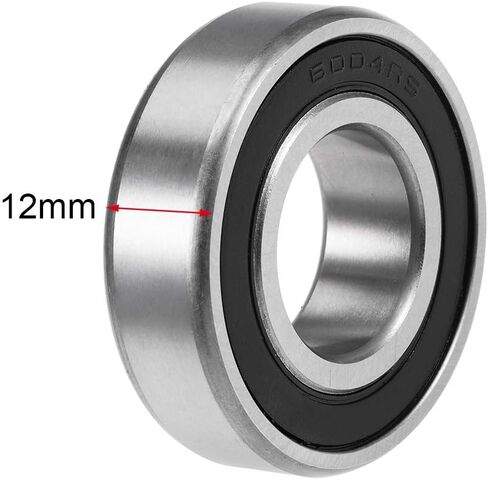 uxcell 607-2RS Deep Groove Ball Bearings 7mm x 19mm x 6mm Double Sealed Chrome Steel Z2 2pcs in Saudi Arabia