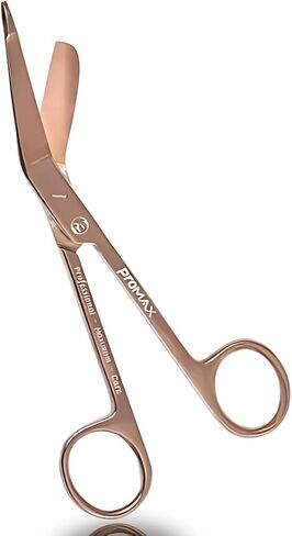 PromaxCare Trauma Shears for Nurses 5.5 Inch, Lister Bandage Scissors Veterinary, Medical Scissors for Nurses, Nurse Scissors Surgical Scissors for Nurses, Medical Shears, EMS & EMT Shears (Rose Gold) in Saudi Arabia