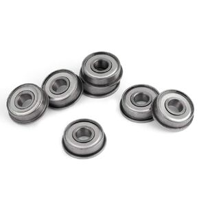 Fdit 10pcs F608ZZ Flanged Miniature Ball Bearings Double Shielded Steel Skateboarding Parts Bearing 8x22x7mm
