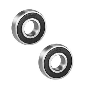 uxcell 6001RS Deep Groove Ball Bearing Single Sealed 160101, 12mm x 28mm x 8mm Chrome Steel Bearings (Pack of 2)