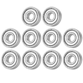 10Pcs 626Z Ball Bearing, 6x19x6mm Stainless Steel Double Shielded Deep Groove Ball Bearings