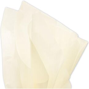 Soft Ivory Birch 150 Sheets - Gift Wrapping Tissue Paper 15" x 20" by Premium Quality Gift Wrap Tissue Paper by A1BakerySupplies