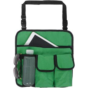 Heavy Duty Oxford Chair Armrest Organizer Waterproof Beach Chair Hanging Storage Pouch Snack Bag with 4 Pockets for Outdoor Folding Camping Chair Caddy Seat Arm Rest Cup Holder Shoulder Side Tote Bag