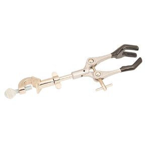EISCO 3 Prong Clamp w/Bosshead - 9.5" Length - Stainless Steel