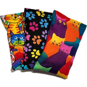 Crazy Cat 3 Pack Catnip Pillow Sacks - Made in The USA (Blue)