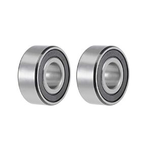uxcell 62203-2RS Deep Groove Ball Bearings 17mm x 40mm x 16mm Double Sealed Chrome Steel Z2 ABEC1 2pcs