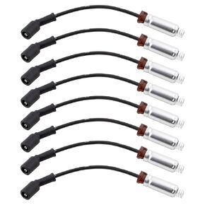 BOXI 8pcs Ignition Spark Plug Cable Wire Set Fit for Cadillac Escalade/Chevy Avalanche Silverado Suburban/for GMC Sierra Tahoe Yukon/for Hummer H2 2000-2006 (4.8L 5.3L 6.0L V8) | 12192133 748GG 7873
