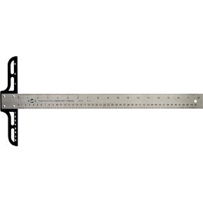 ALVIN AST30 Series Stainless Steel Graduated T-Square with 1.5 Inch Blade, Drawing and Design Tool, Great for Carpentry, Drafting, Architecture, Engineering, and Art - 30 Inch