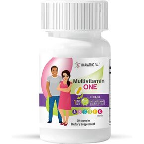 BariatricPal Multivitamin ONE 1 per Day! Bariatric Multivitamin Capsule - Iron Free (90 Count)