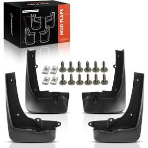 A-Premium Set of 4PCS Mud Flaps Splash Guards Mudguards Mudflaps with Hardware Kits Compatible with BMW X5 G05 2019-2023, L6 3.0L, V8 4.4L - w/o Fender Flares - Front and Rear