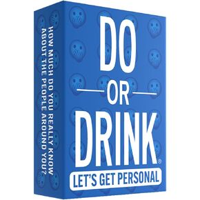 Do or Drink Let's Get Personal - Conversation Cards for Adults - 250 Cards to Get to Know Your Friends Better - Fun Drinking Game for Adults and Conversation Starter Cards for Game Night