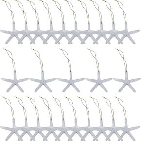 25 Pieces 3.15 Inches Resin Starfish with Rope for Christmas Tree Hanging Ornaments Beach Theme Wedding Home Decor & DIY Crafts (Beige) in Kuwait