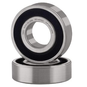 XiKe 2 Pcs 6203-5/8-2RS Double Rubber Seal Bearings 5/8"x40x12mm, Pre-Lubricated and Stable Performance and Cost Effective, Deep Groove Ball Bearings.