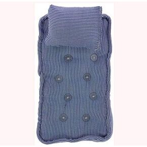 Handley House Dollhouse Miniature Single Mattress and Pillow in Blue & White Stripe