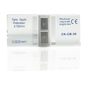 Cell Counting Chamber Hemocytometer Neubauer Improved Blood Counting Chamber with Bright Line and 2 pcs Coverslips