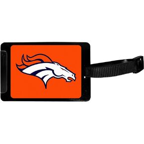 Siskiyou Sports Unisex NFL Denver Broncos Luggage Tag, Black, 3.25"