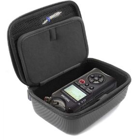 CASEMATIX Travel Case Compatible with Tascam DR-40X Handheld Recorder, DR-05X Stereo Recorders, or DR-07X Portable Digital Audio Interface - Includes Carry Case Only