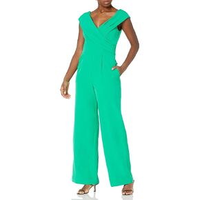 Vince Camuto womens Bodice Double Lined Off-the-shoulder JumpsuitSpecial Occasion Dress