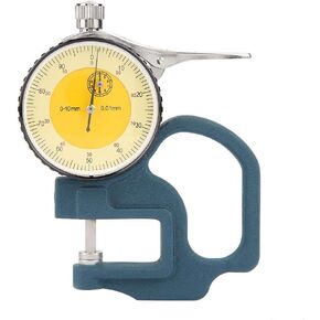Digital Thickness Gauge Meter Paper Metal Card High Precision Pointer Display Caliper Electronic Micrometer Measuring Tool 0-0.4''(0-10mm)