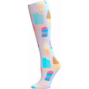 Hocsocx Ice Cream Cone Socks Performance Liner Moisture-Wicking Protection for Field Hockey, Ice Hockey, and Soccer