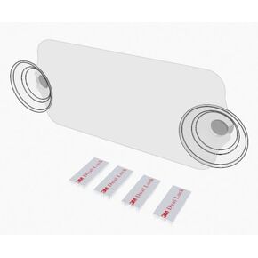EZ-Pass, I-Pass, and Fastrak Holder - White - Extra Strong - Adhesive Strips Included - Toll Road Transponder Holder (1 Pack)