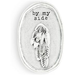 DEMDACO Wing by My Side Silver Tone 2 x 1.5 Iron Metal Guardian Angel Visor Clip