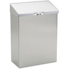 Hospeco ND-1E Stainless Steel Feminine Hygiene Receptacle 11.6" x 8.3" x 4.5"
