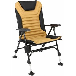 Kuma Outdoor Gear Off Grid Chair, Ultimate Portable Luxury Rugged Outdoor Folding Chair for Camping, Glamping, Sports & Outdoor Adventures (Sierra/Black)