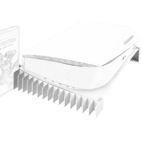 GEEKRIA Horizontal Stand Compatible with PS5 Console, PS5 Accessories Base Holder Compatible with Playstation 5 Digital & Disc Editions, PS5 Stand, PS5 Console Playstation Stand (White)