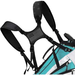 Golf Bag Straps Replacement Golf Adjustable Waterproof Star Golf Bag Backpack Straps Double Shoulder Golf Bag Carry Strap for Taylormade Callaway and More