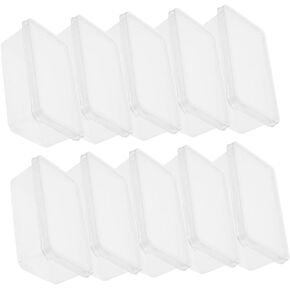 10pcs Boxes tiramisu box to go food containers clear cake holder bakery carrier packing disposable containers clear plastic containers cake container the pet portable deli box