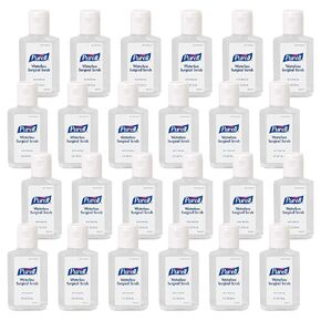 Purell Waterless Surgical Scrub Gel, 2 fl oz Travel Size Flip Cap Bottle (Pack of 24) - 9686-24
