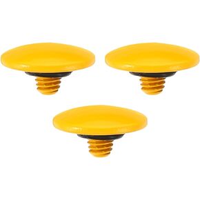 PATIKIL Camera Shutter Button, 3 Pack Soft Shutter Release Button Pure Copper Camera Button Convex Suitable for DSLR/SLR Camera, Orange