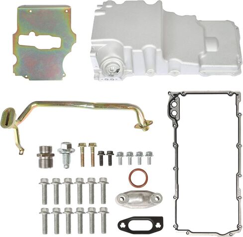 munirater Engine Aluminum Low Profile Oil Pan Retro Replacement for LS1 LS2 LS3 6.2L 6.0L 5.3L 4.8L Camaro Firebird Ventura Nova F-Body G-body A-body 302-2 in Saudi Arabia