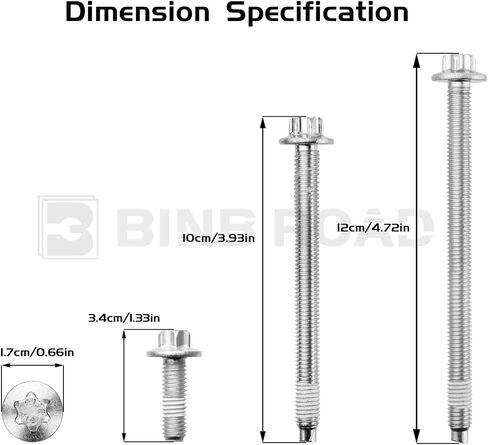 Engine Oil Pan Bolt 11132210959 Compatible with BMW E80 E88 E90 E91 E92 F23 F80 F61 F07 F12 in Saudi Arabia