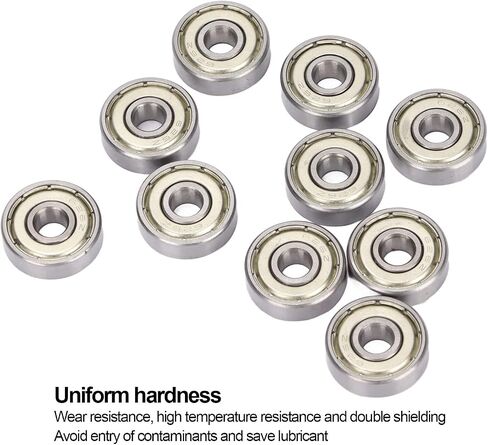 10Pcs 626Z Ball Bearing, 6x19x6mm Stainless Steel Double Shielded Deep Groove Ball Bearings in Saudi Arabia