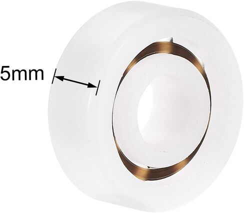 uxcell 605 Plastic Bearings 5x14x5mm Glass Ball Nylon Cage 2pcs in Saudi Arabia