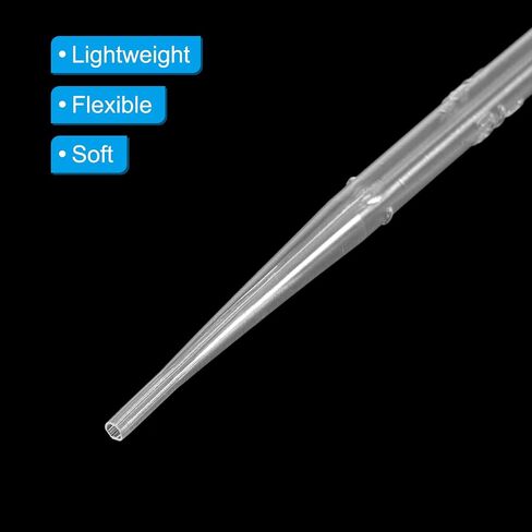 PATIKIL Disposable Transfer Pipettes, 100pcs 1ml LDPE Polyethylene Plastic Pipette Individually Wrapped for Transfer Liquid for Lab, Chemistry, Clear in Saudi Arabia