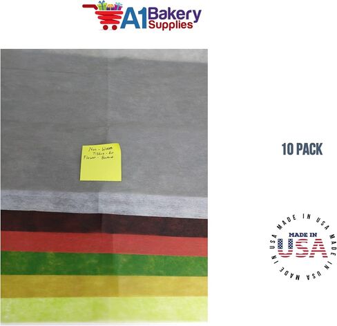 A1BakerySupplies® مناديل ورقية ملونة غير منسوجة من البوليستر وقابلة لإعادة الاستخدام مقاس 20 × 26 بوصة (متنوعة) in Kuwait