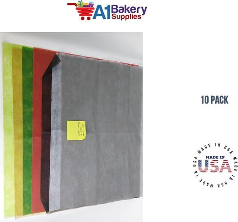 A1BakerySupplies® مناديل ورقية ملونة غير منسوجة من البوليستر وقابلة لإعادة الاستخدام مقاس 20 × 26 بوصة (متنوعة) in Kuwait