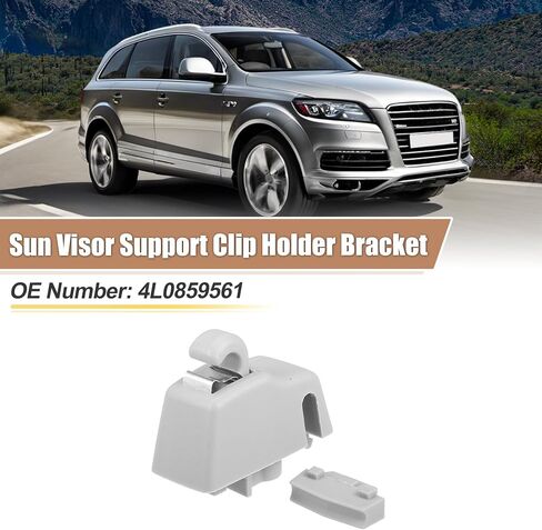 uxcell Sun Visor Support Clip Retainer for Volkswagen Touareg 2011-2018 No.4L0859561 Sun Visor Support Clip Holder Bracket Hanger Plastic Beige Anti Vibration in Saudi Arabia
