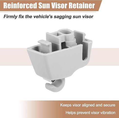 uxcell Sun Visor Support Clip Retainer for Volkswagen Touareg 2011-2018 No.4L0859561 Sun Visor Support Clip Holder Bracket Hanger Plastic Beige Anti Vibration in Saudi Arabia