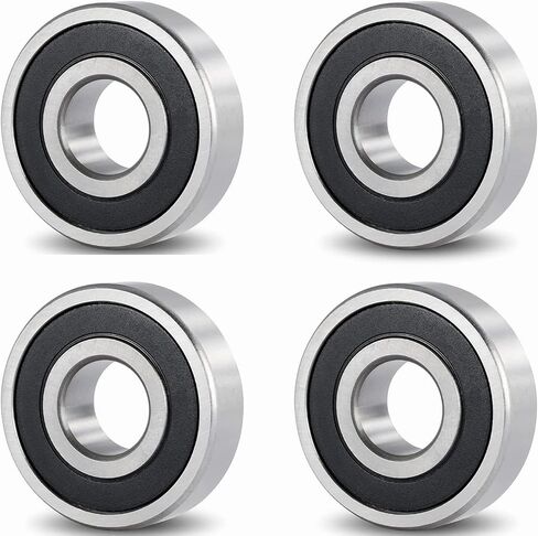 6902-2RS Bearings, 15x28x7mm Ball Bearing 6902RS Double Rubber Sealed Shielded Bearing ID 15mm, OD 28mm, Thickness 7mm Pre-Lubricated Deep Groove Ball Bearing for 3D Printer, Scooters 4pcs in Saudi Arabia