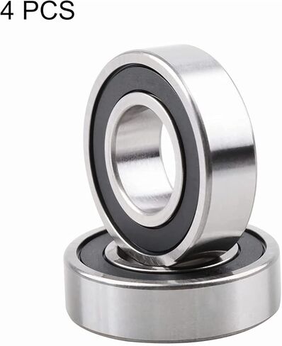 6902-2RS Bearings, 15x28x7mm Ball Bearing 6902RS Double Rubber Sealed Shielded Bearing ID 15mm, OD 28mm, Thickness 7mm Pre-Lubricated Deep Groove Ball Bearing for 3D Printer, Scooters 4pcs in Saudi Arabia