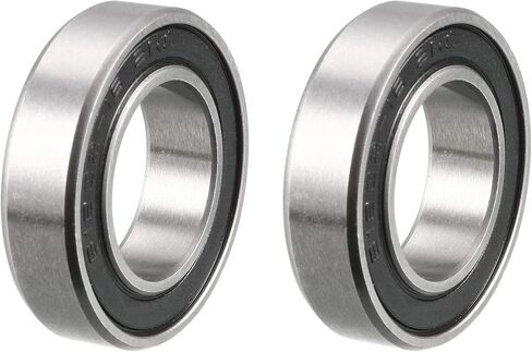 uxcell 16287-2RS Deep Groove Ball Bearings Z2 16mm x 28mm x 7mm, Non-Standard 6902-2RS, Double Sealed Chrome Steel 2pcs in Saudi Arabia