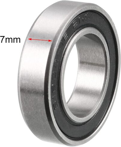 uxcell 16287-2RS Deep Groove Ball Bearings Z2 16mm x 28mm x 7mm, Non-Standard 6902-2RS, Double Sealed Chrome Steel 2pcs in Saudi Arabia