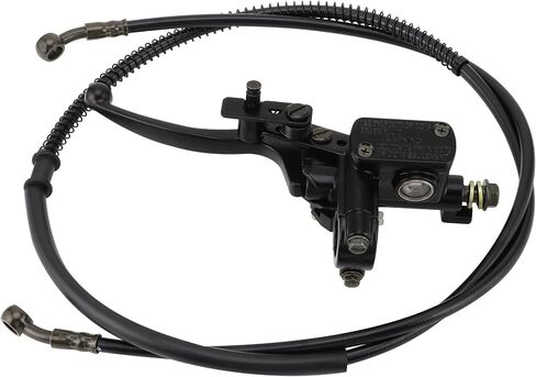 GOOFIT الهيدروليكية 7/8 "22mm الجبهة اليسرى الفرامل الرئيسية اسطوانة الفرامل رافعة مقبض مع كابل ل 50cc 70cc 90cc 110cc 125cc 150cc الصينية ATV رباعية in Saudi Arabia
